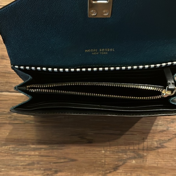 Henri Bendel Uptown Envelope Wallet in Dark Green - Picture 6 of 9